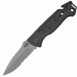 Zavírací Nůž SOG ESCAPE CLIP POINT SATIN SERRATED