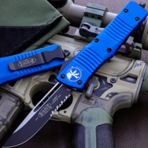 Vystřelovací Nůž MICROTECH COMBAT TROODON BLUE 143-2BL