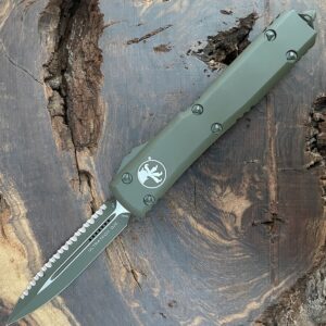 Vystřelovací Nůž Microtech Ultratech Green Cerakote 122-3COD