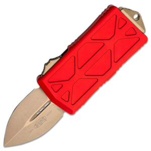 Vystřelovací Nůž Microtech Exocet OTF Money Clip 157-13RD Bronze Double Edge