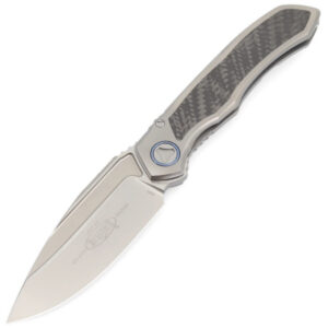 Zavírací Nůž Microtech Anax Titanium Blue Carbon 190C-7CFITI