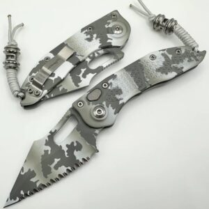 Vystřelovací Nůž Microtech Borka Stitch Artic Camo Full Serrated 169-3ACS