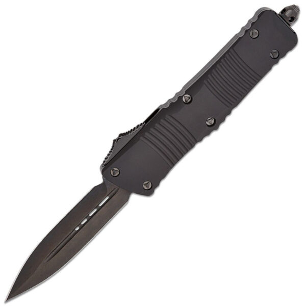 Vystřelovací Damaškový Nůž Microtech Combat Troodon Signature Series Shadow Damascus Black 142-16Dlctsh