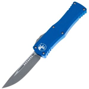 Vystřelovací Nůž Microtech Hera S/E  Blue Handle Apocalyptic 703-10APBL