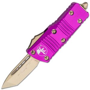 Vystřelovací Nůž Microtech Troodon Mini OTF AUTO Bronze Tanto 240-13VI