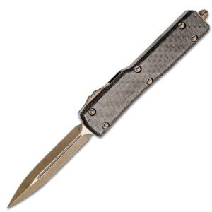 Vystřelovací Nůž Microtech UTX-70 Bronze Apocalyptic Carbon Fiber 147-13APCFS