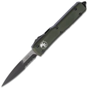 Vystřelovací Nůž Microtech Ultratech Black Double Edge Bayonet Combo 120-2 OD