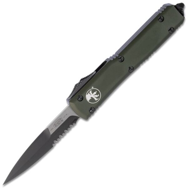 Vystřelovací Nůž Microtech Ultratech Black Double Edge Bayonet Combo 120-2 Od