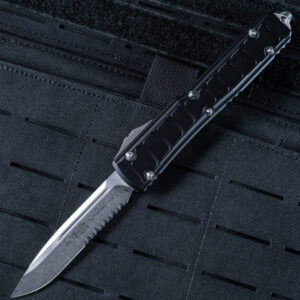 Vystřelovací Nůž Microtech Ultratech II Stonewash Black 121II-11S
