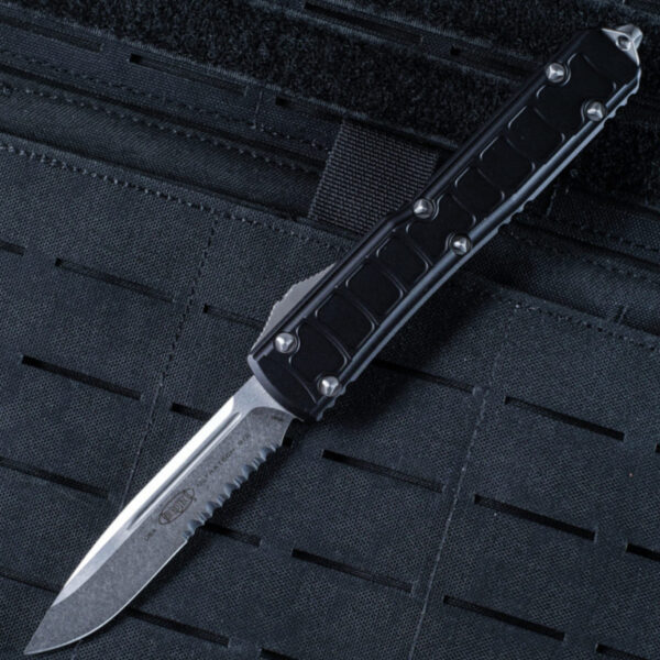 Vystřelovací Nůž Microtech Ultratech Ii Stonewash Black 121Ii-11S