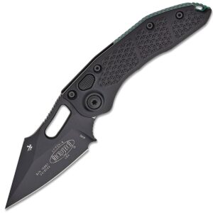 Vystřelovací Nůž Microtech/Borka Antique Green Titanium Backspacer 169-1BK-A3TI