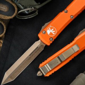 Vystřelovací Nůž Microtech Ultratech Orange Spartan Bronze 223-13OR