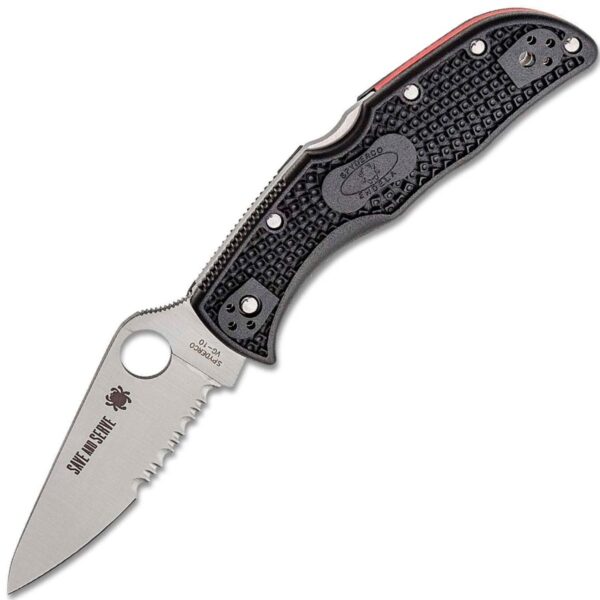 Zavírací Nůž Spyderco Endela Lightweight Thin Red Line C243Fpsbkrd
