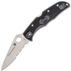 Zavírací Nůž Spyderco Endura 4 Lightweight Thin Blue Line C10FPSBKBL