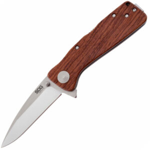 Zavírací Nůž SOG Twitch XL Drop Point Satin Wood Handle