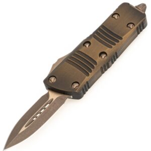 Vystřelovací Nůž Microtech Mini Troodon Antique Bronze 238-13APABS