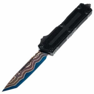 Vystřelovací Nůž Microtech Scarab II Gen III Baker Forge Blued Coppermai Damascus 1279-16MS1