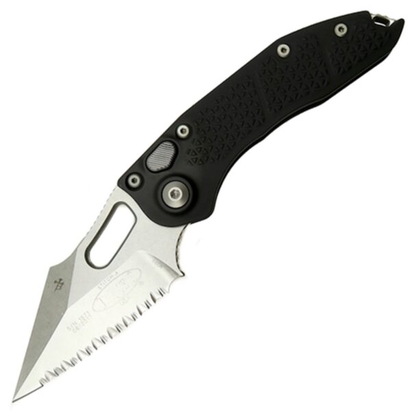Vystřelovací Nůž Microtech Stitch Borka Blades Wharncliffe Stonewash 169-12
