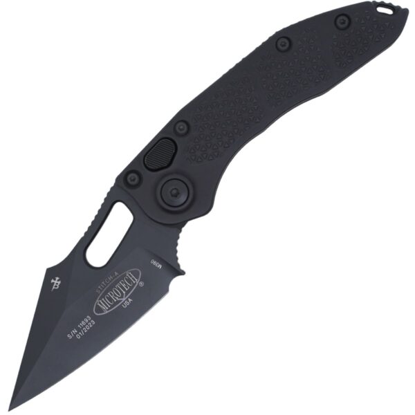 Vystřelovací Nůž Microtech Stitch Tactical Black 169-1T